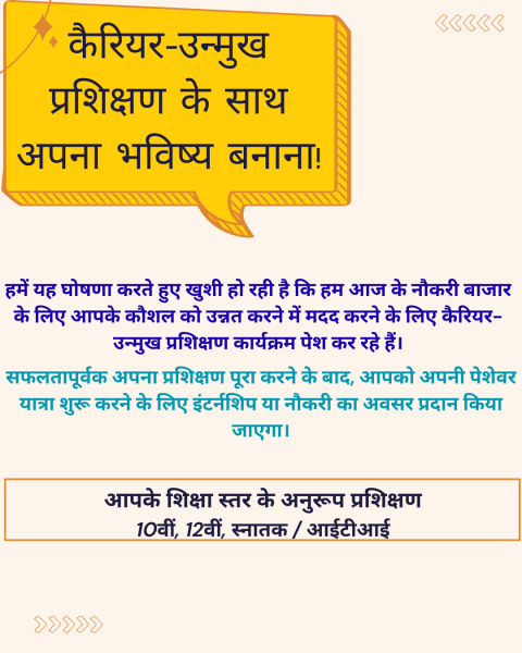 कैरियर-उन्मुख प्रशिक्षण 1a